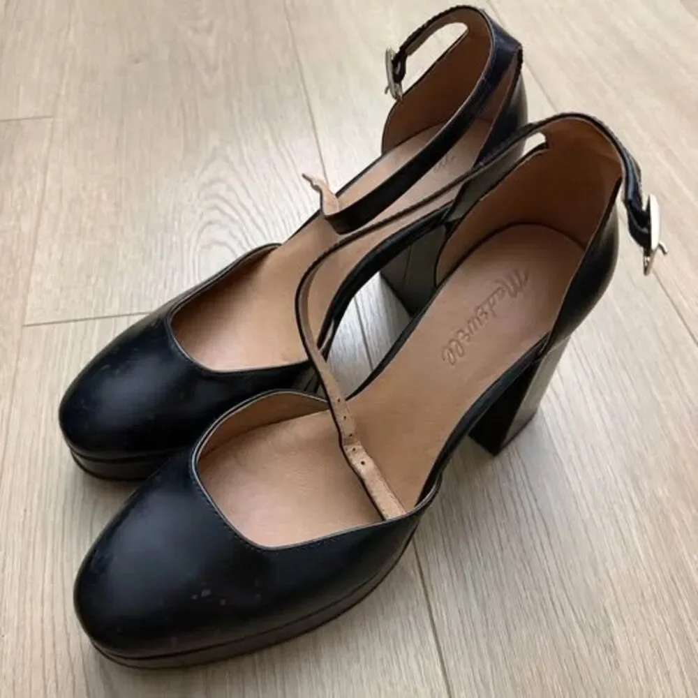 Madewell Black Platform Mary Jane Heels size 8